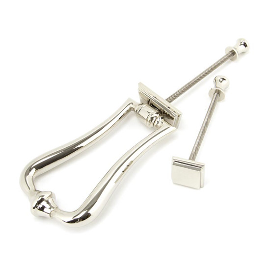 Period Slimline Art Deco Door Knocker - Polished Nickel
