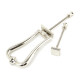 Period Slimline Art Deco Door Knocker - Polished Nickel
