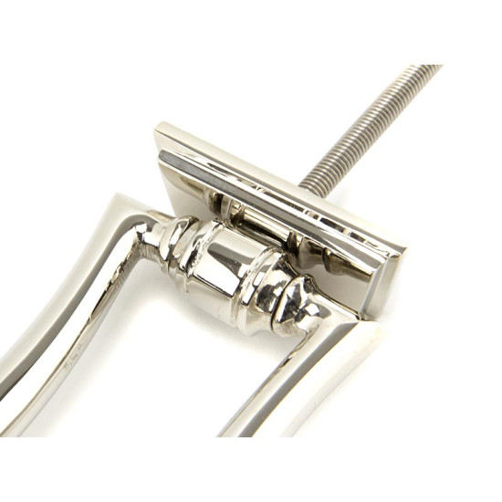 Period Slimline Art Deco Door Knocker - Polished Nickel