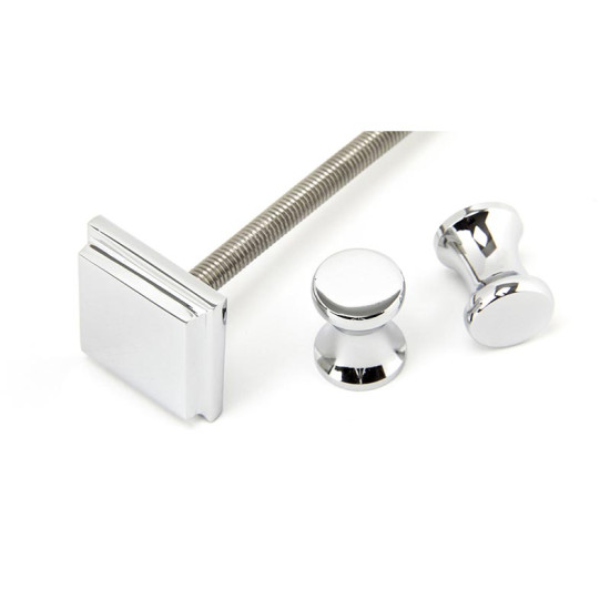 Period Slimline Art Deco Door Knocker - Polished Chrome