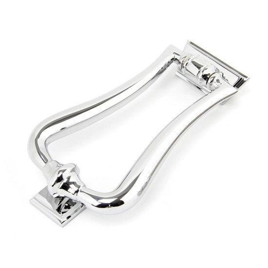 Period Slimline Art Deco Door Knocker - Polished Chrome