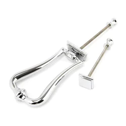 Period Slimline Art Deco Door Knocker - Polished Chrome