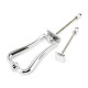 Period Slimline Art Deco Door Knocker - Polished Chrome