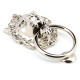 Regency Lions Head Door Knocker - Polished Nickel