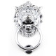 Regency Lions Head Door Knocker - Polished Chrome