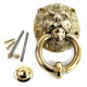 Brass Lion Head Door Knocker