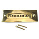 Classic Brass 'Letters' Letter Plate