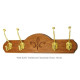 Coat Hook Board - Mahogany Finish