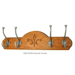 Coat Hook Board - Mahogany Finish