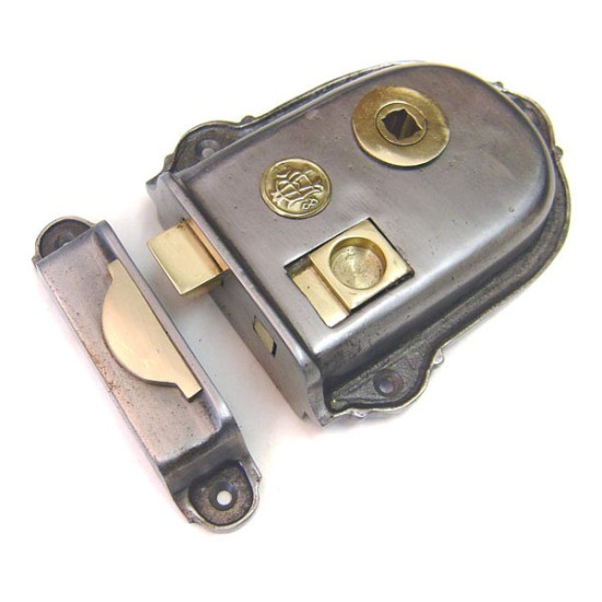 Cromwell Cast Iron and Brass Rim Latch Set