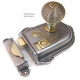 Cromwell Cast Iron and Brass Rim Latch Set