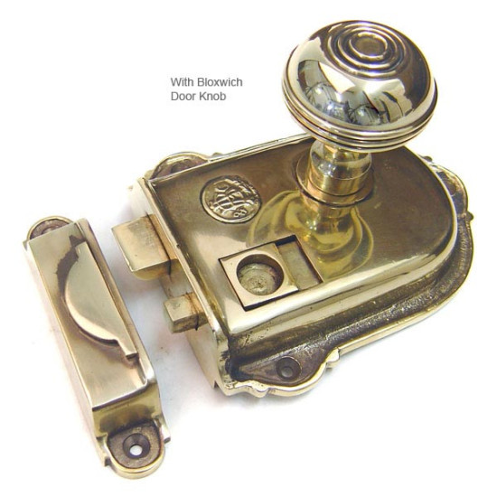 Cromwell Solid  Brass Rim Latch Set