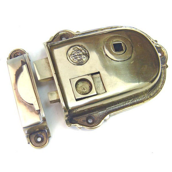 Cromwell Solid  Brass Rim Latch Set