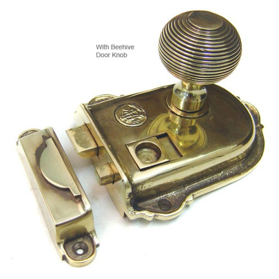 Cromwell Solid  Brass Rim Latch Set