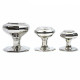 Octagon Nickel Centre Door Knob