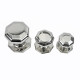 Octagon Nickel Centre Door Knob