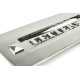 Classic Nickel 'Letters' Letter Plate