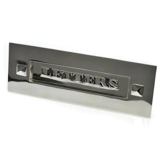 Classic Nickel 'Letters' Letter Plate