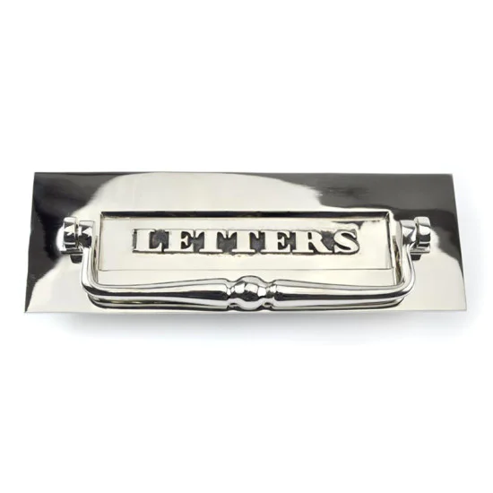 Classic Nickel 'Letters' Letter Plate