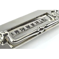 Classic Nickel 'Letters' Letter Plate
