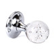 Bubbled Glass Ball Door Knobs on Polished Chrome Roses