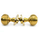 Polished Brass Reeded Door Knobs