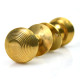 Polished Brass Reeded Door Knobs