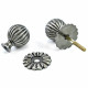 Black Nickel Flower Door Knobs