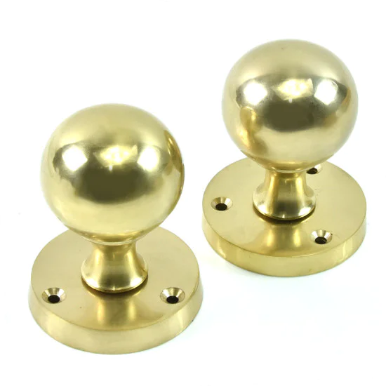 Polished Brass Ball Door Knob