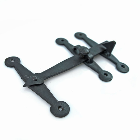 Cottage Door Hinge and Latch Set - Beeswax finish