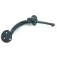 Cottage Door Hinge and Latch Set - Beeswax finish