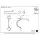 Blacksmith Beeswax Gothic Thumb Latch with Extra Long Thumb Bar