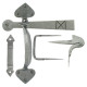 Blacksmith Pewter Patina Gothic Thumb Latch