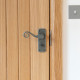 Blacksmith Pewter Patina Monkeytail Lever Door Handle