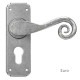 Blacksmith Pewter Patina Monkeytail Lever Door Handle