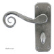 Blacksmith Pewter Patina Monkeytail Lever Door Handle