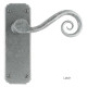 Blacksmith Pewter Patina Monkeytail Lever Door Handle