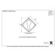 Blacksmith Pewter Patina Diamond Euro Escutcheon