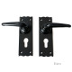 Traditional Blacksmith Oak Lever Door Handle