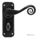 Traditional Blacksmith Monkeytail Lever Door Handle