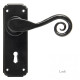Traditional Blacksmith Monkeytail Lever Door Handle