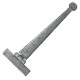 Blacksmith Pewter Patina Penny End Door Hinges