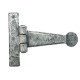 Blacksmith Pewter Patina Penny End Door Hinges