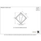 Traditional Blacksmith Diamond Euro Escutcheon