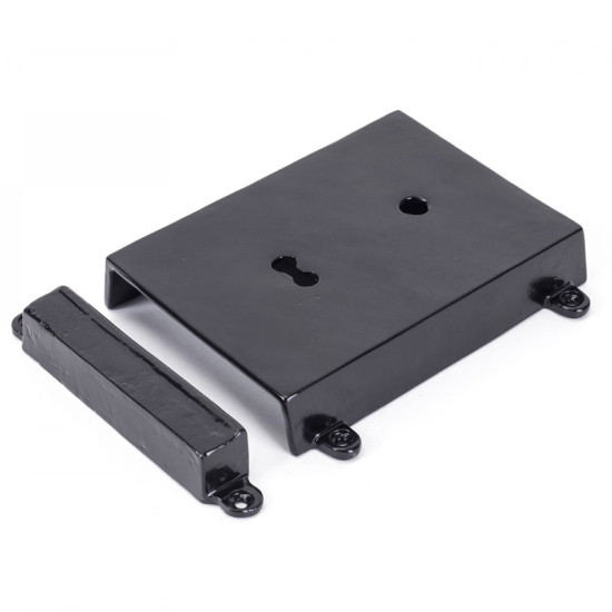 Traditional Blacksmith Rim Lock and Cast Iron Cover