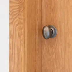 Blacksmith Pewter Patina Oval Knob Set