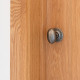 Blacksmith Pewter Patina Oval Knob Set