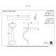 Blacksmith Pewter Patina Bean Thumb Latch