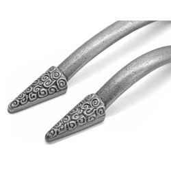 Gothic Nautilus Edged Iron Pull Handle