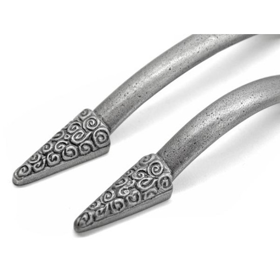 Gothic Nautilus Edged Iron Pull Handle